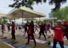 Hari Pers Nasional, RPS Gelar Senam Pound Fit