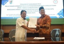 Disdukcapil Tuban Dan PWRI Tuban Jalin Kerja Sama Pelayanan Administrasi Kependudukan