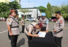 Kapolres Tuban Pimpin Sertijab Kasat Lantas dan Kasat Reskrim