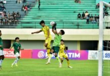 Derby Tuban, Persatu Ditahan Imbang Bumi Wali FC
