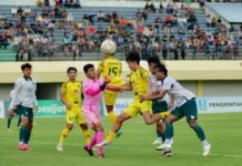 Laga Pertama Grup BB Liga 4 Kapal Api, Persatu Ditahan Imbang Triple’s Kediri