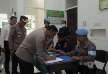 Antisipasi Penyalahgunaan Narkoba, Polres Tuban Gelar Tes urin