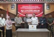 Pemkab Tuban Terima Pembembalian Uang Sitaan kasus Tindak Pidana Korupsi PT RSM