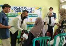 PWI Tuban bersama M. Naf’an Dental Clinic Gelar bakti sosial Hari Kesehatan Gigi dan Mulut Nasional tahun 2026